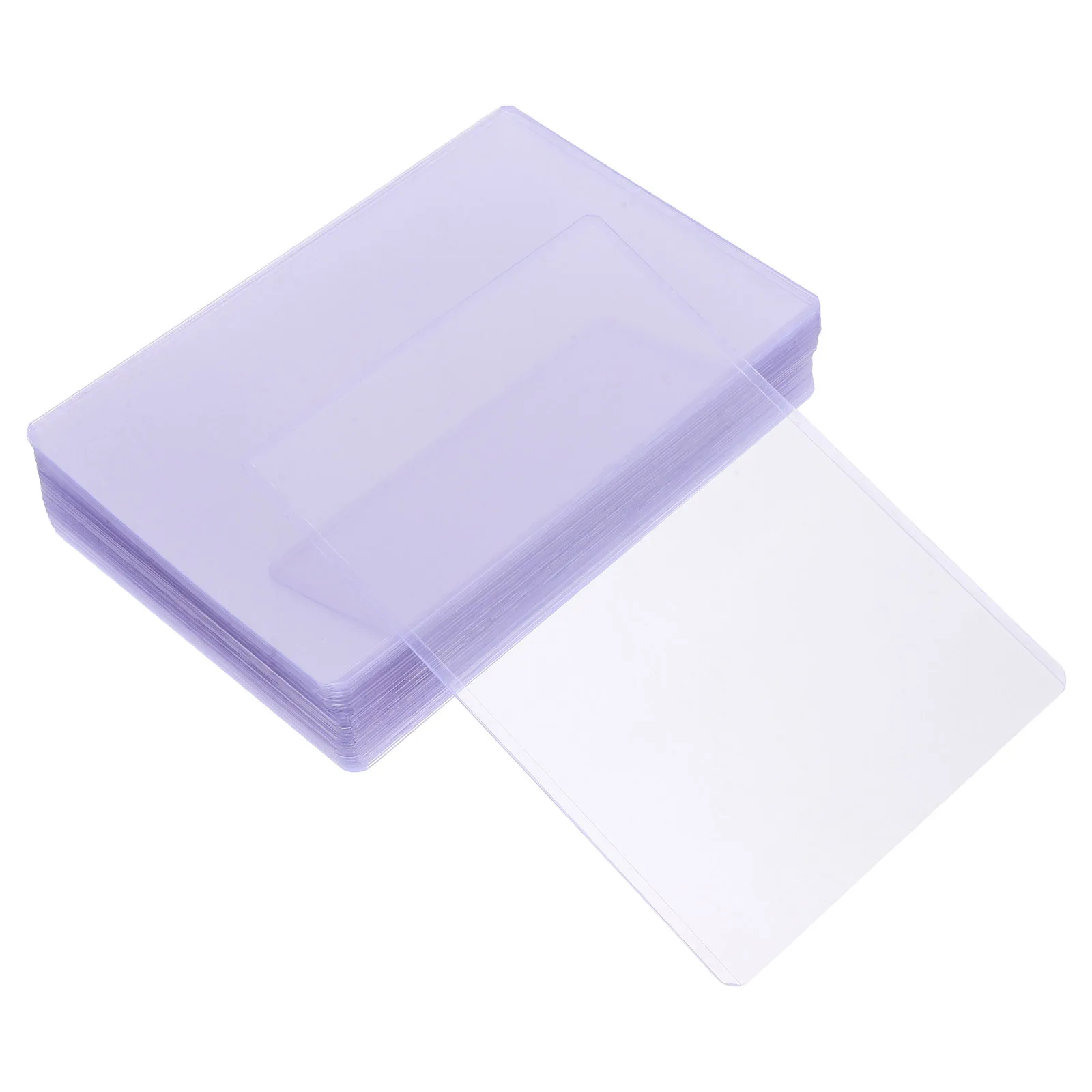 

30Pcs Clear Hard Plastic Card Sleeves Transparent Protectors for B6 Photos Document Storage Sleeve Holders Reinforced Edge