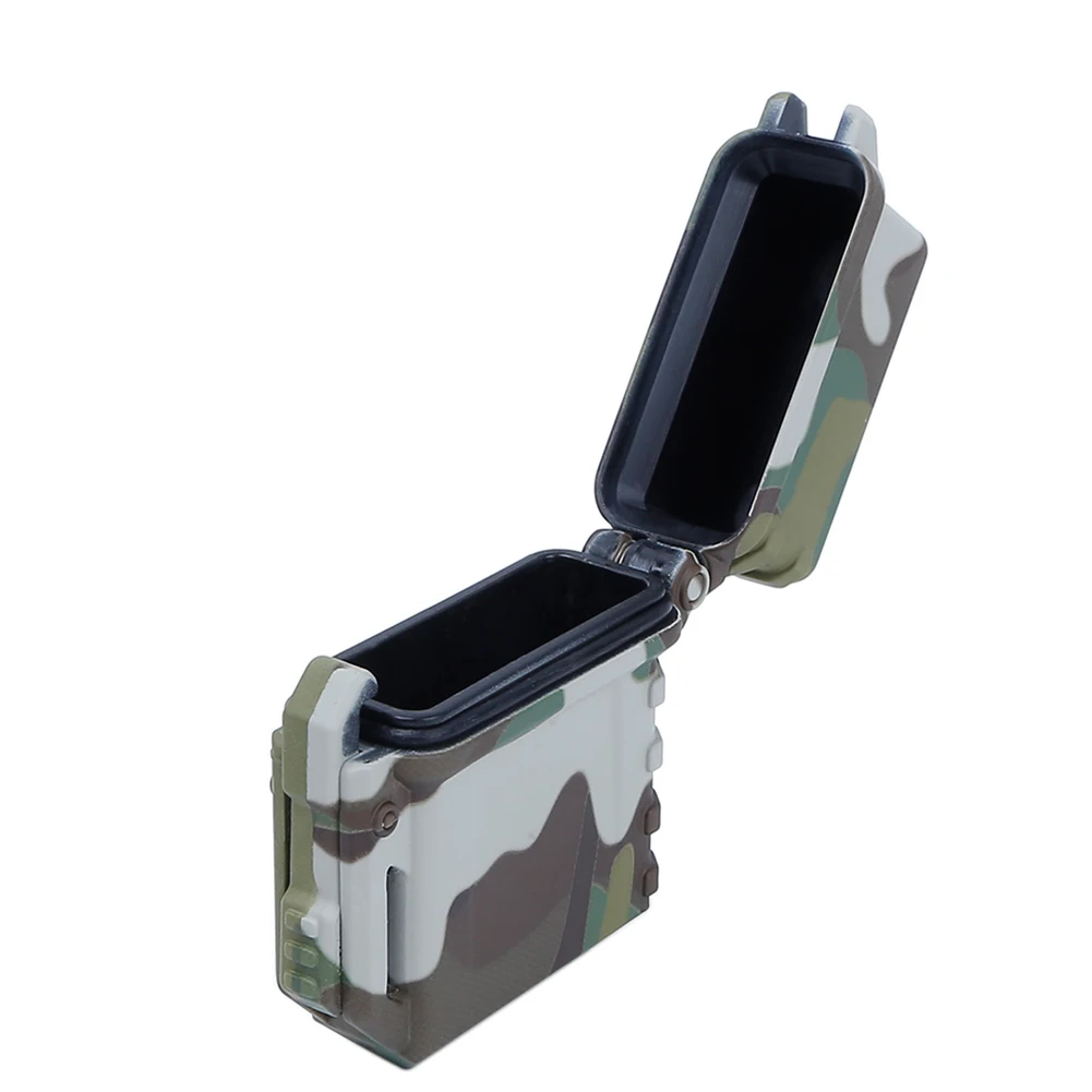 Scatola portaoggetti tattica per accendino, portaoggetti portatile universale per contenitori, adatta per lattine interne Zippo