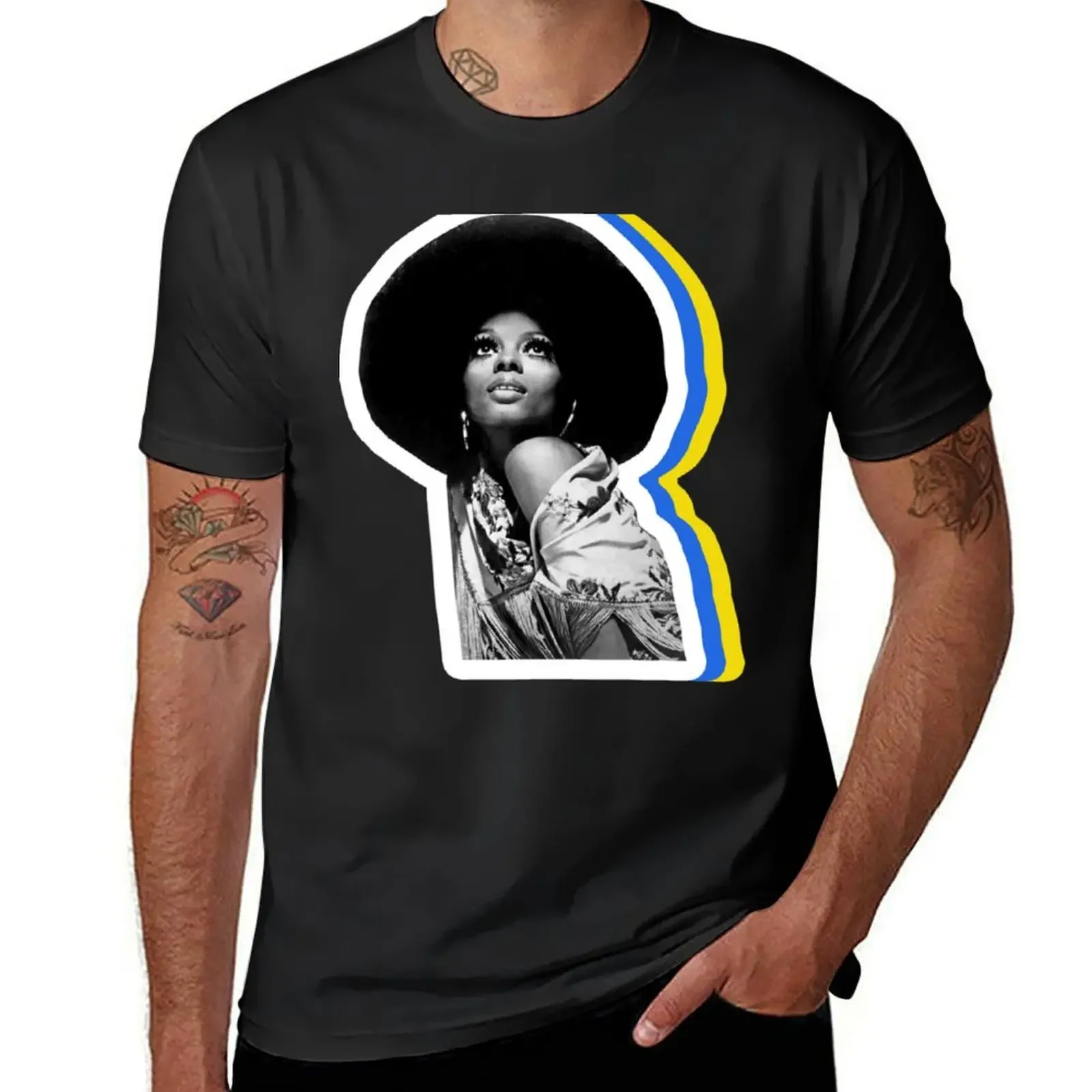 

Diana Ross T-Shirt cute tops man t shirt blacks quick-drying clothing for men