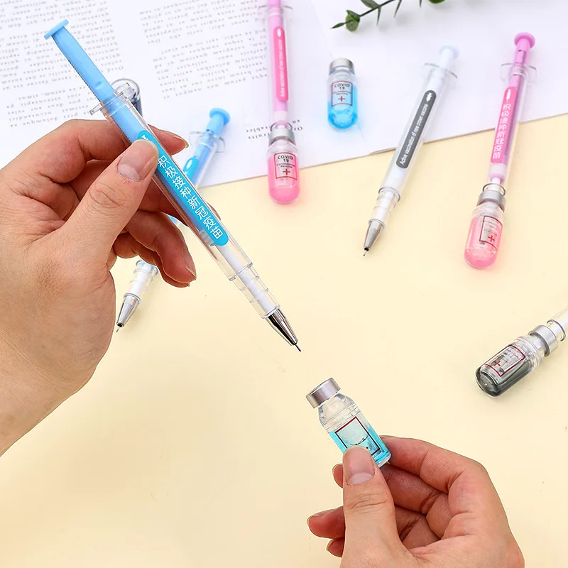 6 قطعة قلم جل حبر أسود جديد 0.38 مللي متر قلم توقيع مكتب رفيع لوازم مكتبية