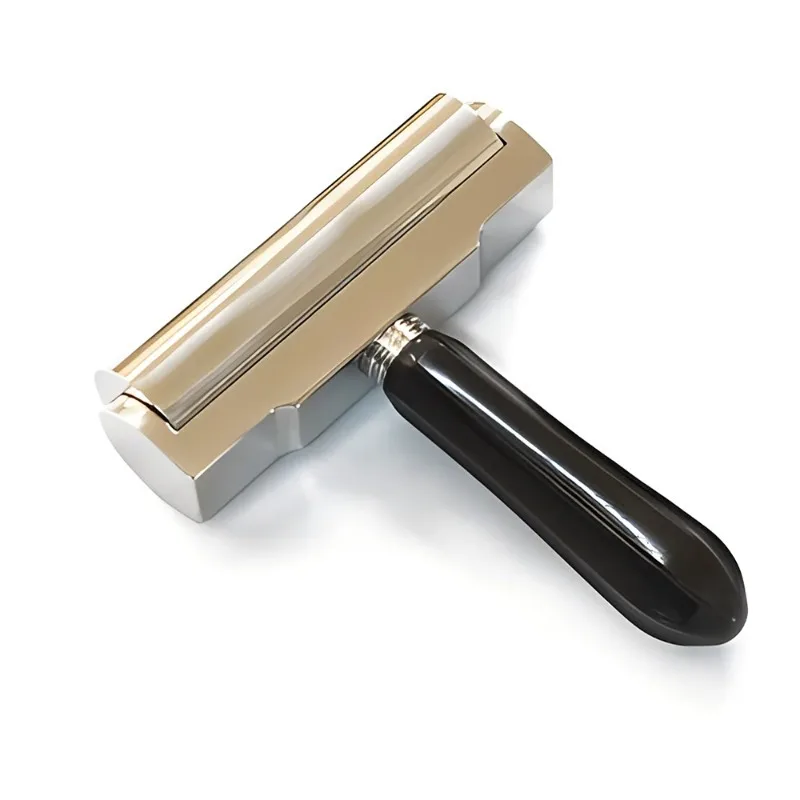Leather Solid Roller Width 120MM Stainless Steel Press Wheel with Rosewood Handle 1030G Leathercraft Glue Laminating Tools