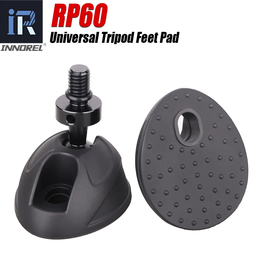 INNOREL RP60 Universal Tripod Flexible Feet Pad Non Slip Tripod Monopod Pad Replacement with 3/8