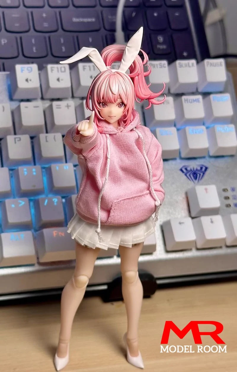 ATStory Maßstab 1:12 Weibliche Hoodie Sweatshirt Kleidung Modell Fit 6'' SnailShell Romankey Soldat Action Figur Körper Puppe