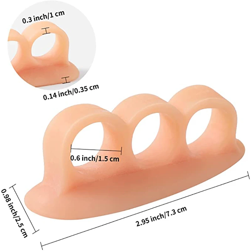 1Pair Silicone Gel Hammer Toe Straightener Corrector For Curled Toes  Feet Foot Care  Adjuster Tool