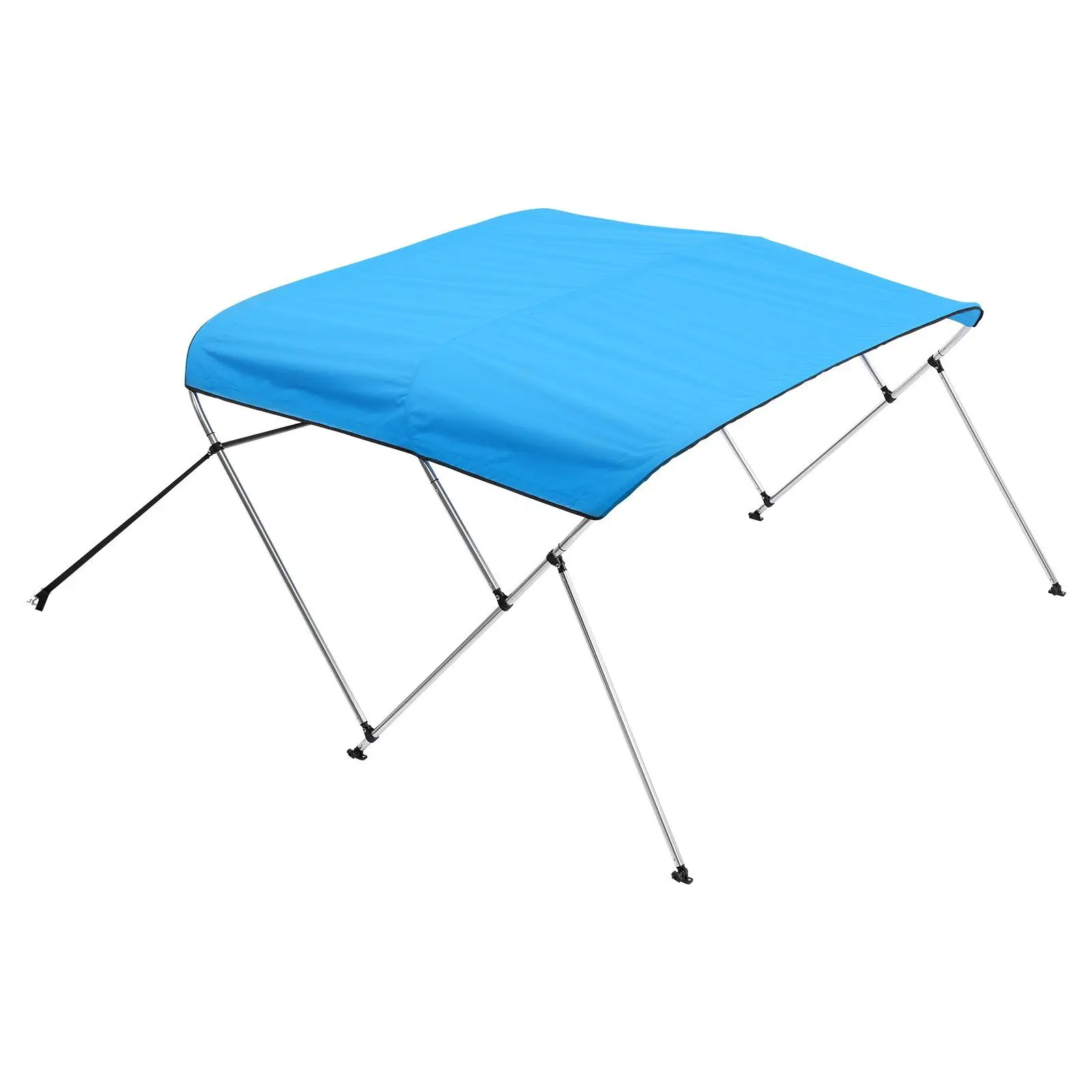 

3 Bow Boat Tops 6'Lx(61"-66")W x 46"H Awning Canopy Blue