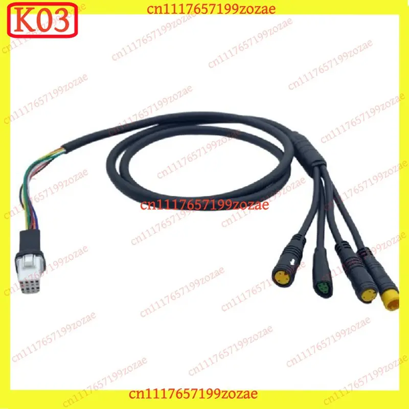 K03 1T4 Display Cable CAN Bus Connection Line for Bafang G330 M400 M620 G510 Central Motor, Replacement Parts