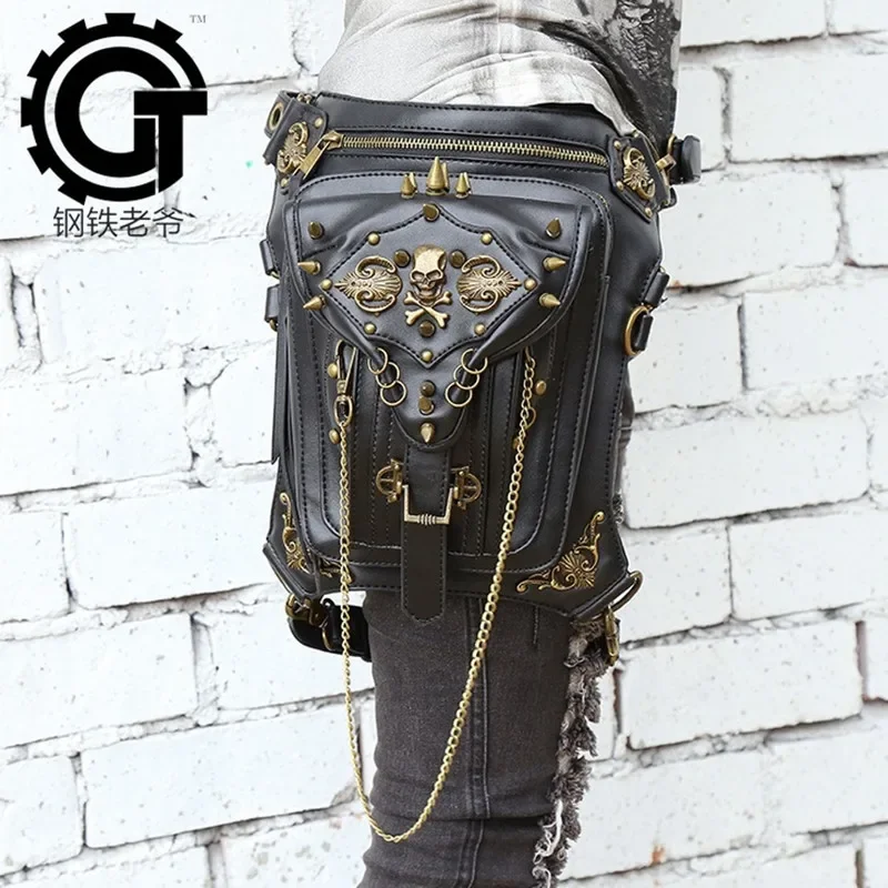 2024 Genuine leather  Special Drop Utility Thigh Pouch New Fashionable Military Women Waist Pack Weapons Tactics Ride Leg Bag