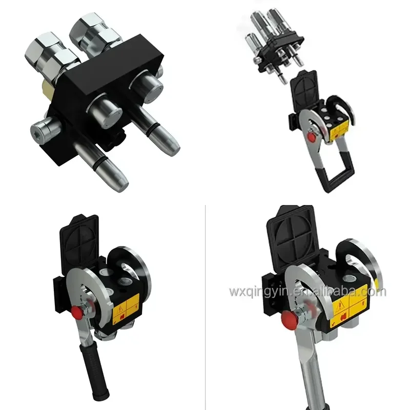 3-Way Lever Hydraulic Multi-Quick Connector Plane Coupling at Residual Pressure