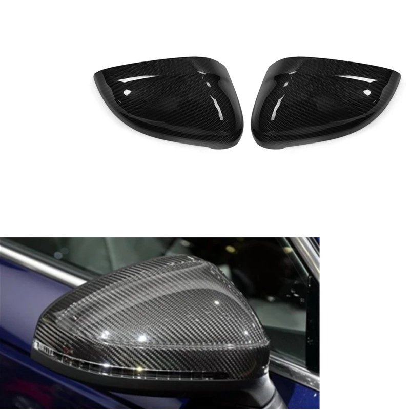 Hot Sales Replacement Without Lane Assist B9 Carbon Fiber Car Side Wing Mirror Cover For Audi A4 A4L A5 S5 2016-2018