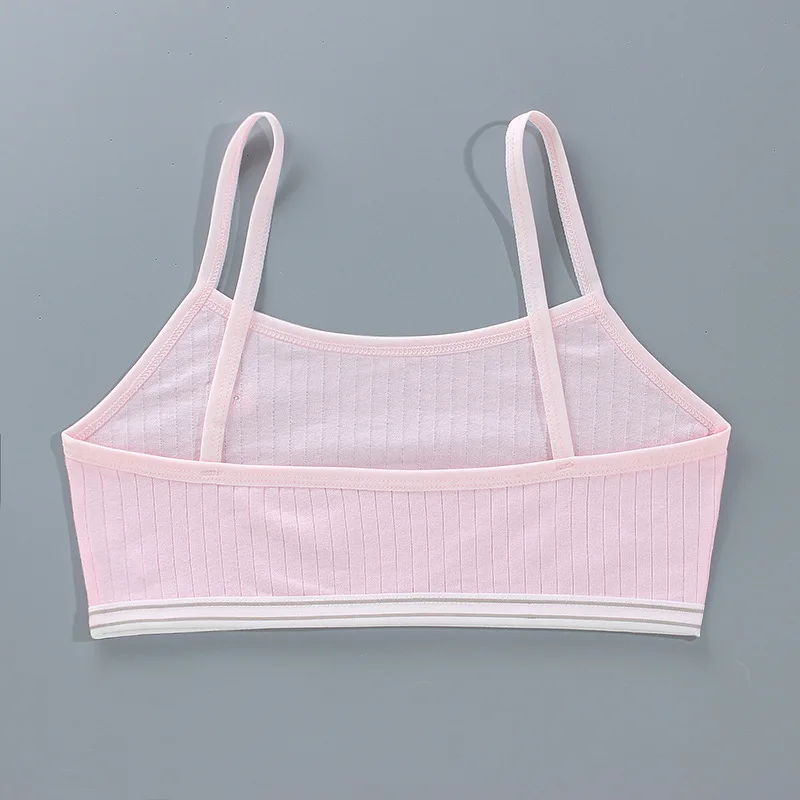 Cartoon Summer Young Children\'s Breast Care Bras Developmental Girls Training Bra Puberty Students Kids Vest Teenage Underwears