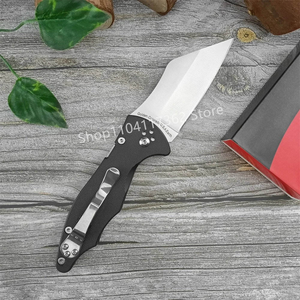 C 85 EDC Pocket Folding Knife  Satin Wharncliffe Blade G10 Tactical Survival Tool Portable Self Defense Outdoor Hiking Knives