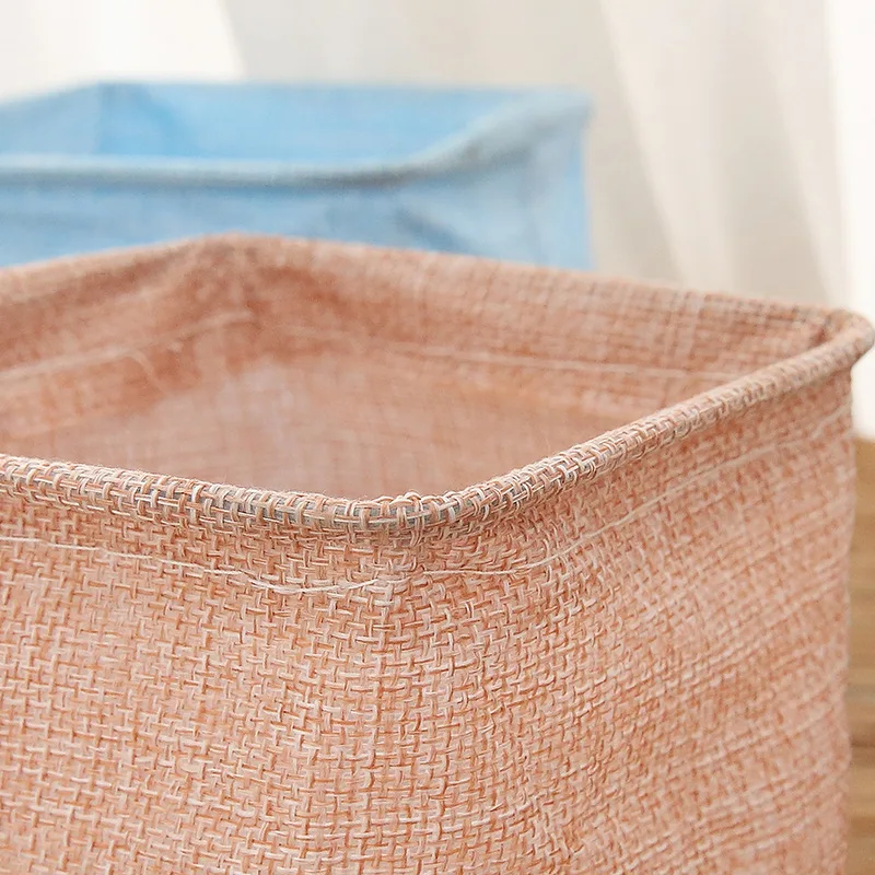 Mini Cosmetic Basket Non-breakable Mini Storage Basket Solid Color Space-saving Reliable Desk Stationery Storage Basket