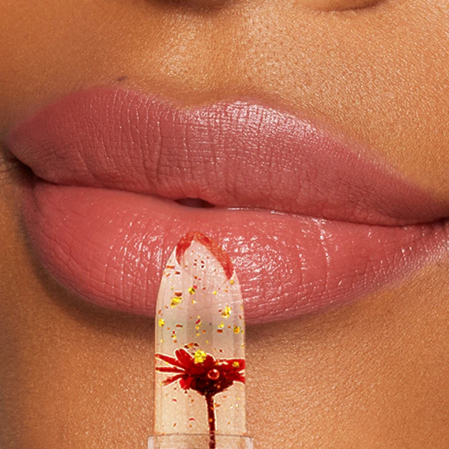 1 قطعة بريق هلام أحمر الشفاه بلسم الشفاه تغيير لون شفاف ترطيب كريستال بيرليسسينت الشفاه سمنة ملمع تينت ماكياج