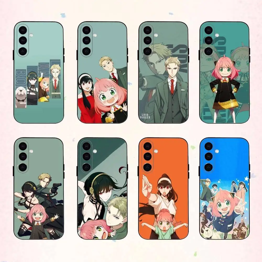 

Anya F-Forger Spy x Family phone Case For Samsung Galaxy A73,A72,A71,A70,A53,A52,A51,Others Soft Black Shell