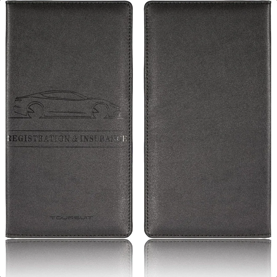 Car Registration and Insurance Card Holder Vehicle License Document Glove Box Compartment Organizer Interior Car Accories for W