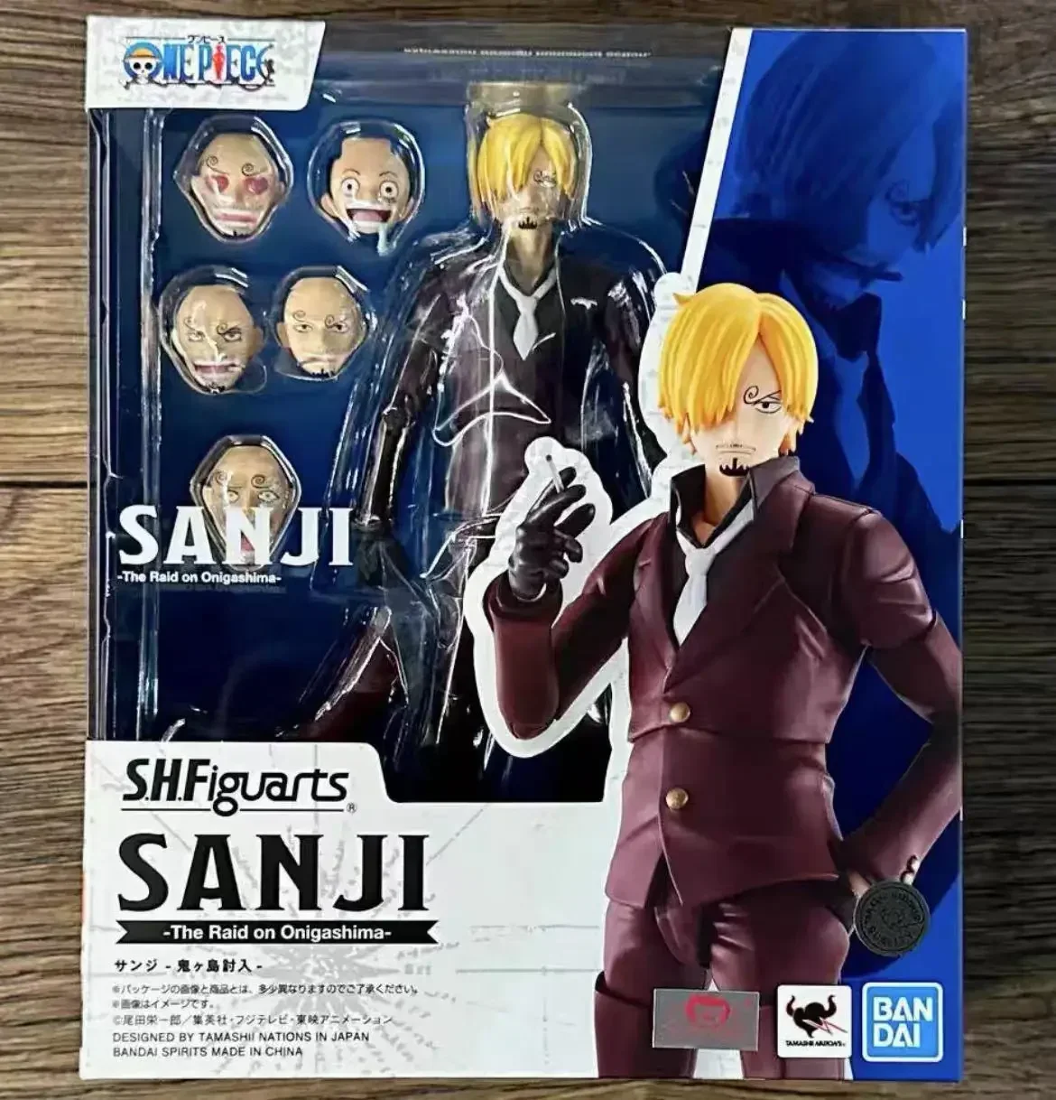 

100% оригинал Bandai SH Figuarts SHF One Piece Sanji The Raid Onigashima в наличии аниме фигурки героев модель игрушки Коллекционная