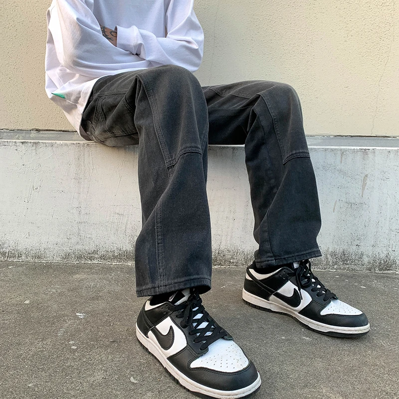 American Vibe กางเกงยีนส์ขาตรง - Street Fashion Vibes บทวิจารณ์และราคา