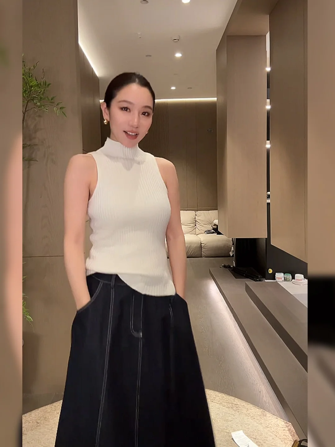 

Вязаный жилет Spring Knitted Vest LiHuiEr Soul S Design, женский топ Svel, повседневный, из шерстяной смеси, тонкой вязки