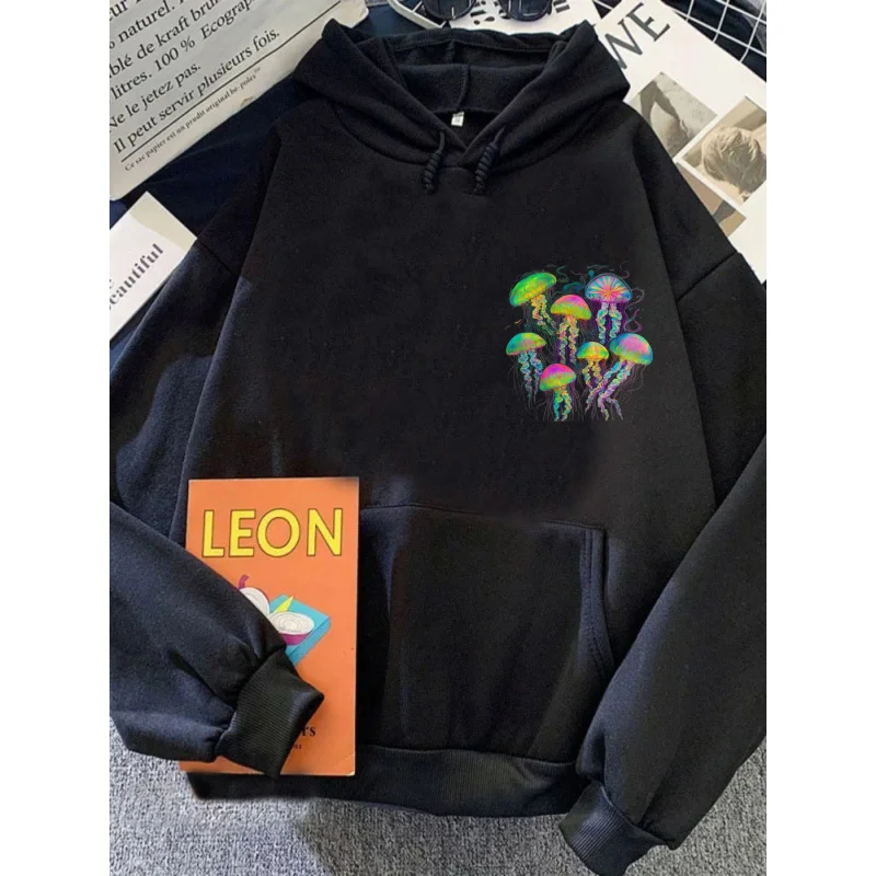 سويت شيرت رجالي بغطاء للرأس باللون الأبيض على شكل فيل مطبوع عالي الجودة من القطن كاجوال ملابس الشارع للارتداء اليومي والسفر #2