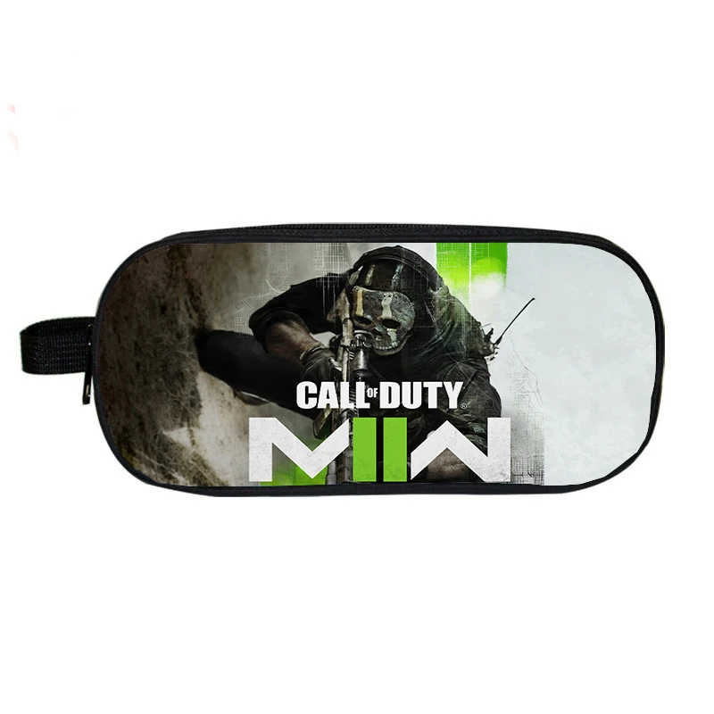 Nylon Call Of Duty Warzone Print Cosmetische Etuis Student Potlood Tas Hoge Kwaliteit Briefpapier Tas Kinderen Schoolbenodigdheden