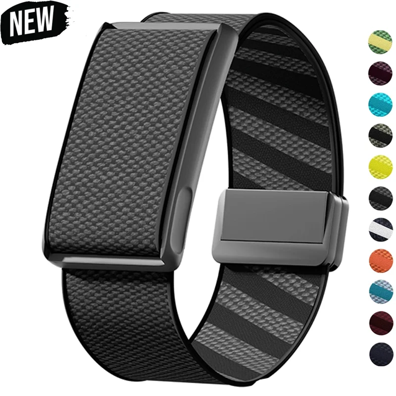 Für Amazfit Helio: Atmungsaktive Armbänder aus Nylon, elastisch, verstellbar, Sport-Magnetarmband als Ersatz für Amazfit Helio
