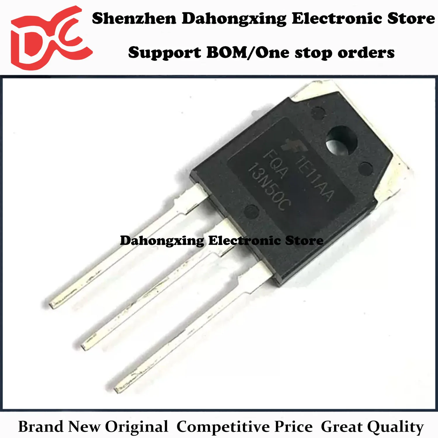 New Original 10Pcs FQA13N50C FQA13N50CF TO-3P 13A 500V MOSFET Field-effect Transistor Electronic Components Great Quality