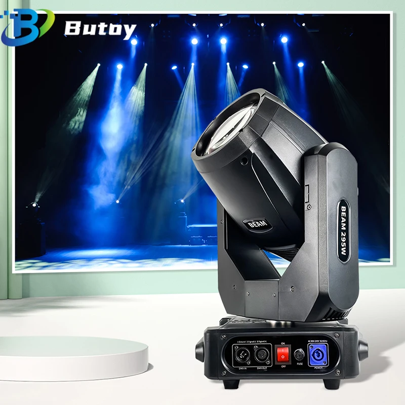 

NEW 295W Stage Beam Light LED Moving Head Spotlight DMX RGBW Full Color Zoom Lamp Strong Light for DJ Disco Party Bar Wedding