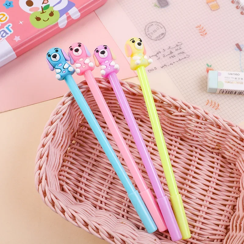 20Pcs Wholesale Creative Cartoon Cute Single Dog Gender Pen, Animal Puppy Student Exam Writing Signature Pen