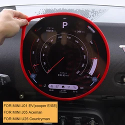 For Mini Cooper E SE Countryman U25 J05 Aceman J01 EV 2024 Car Silicone Protective Frame Edge Cover Navigation Screen Protector