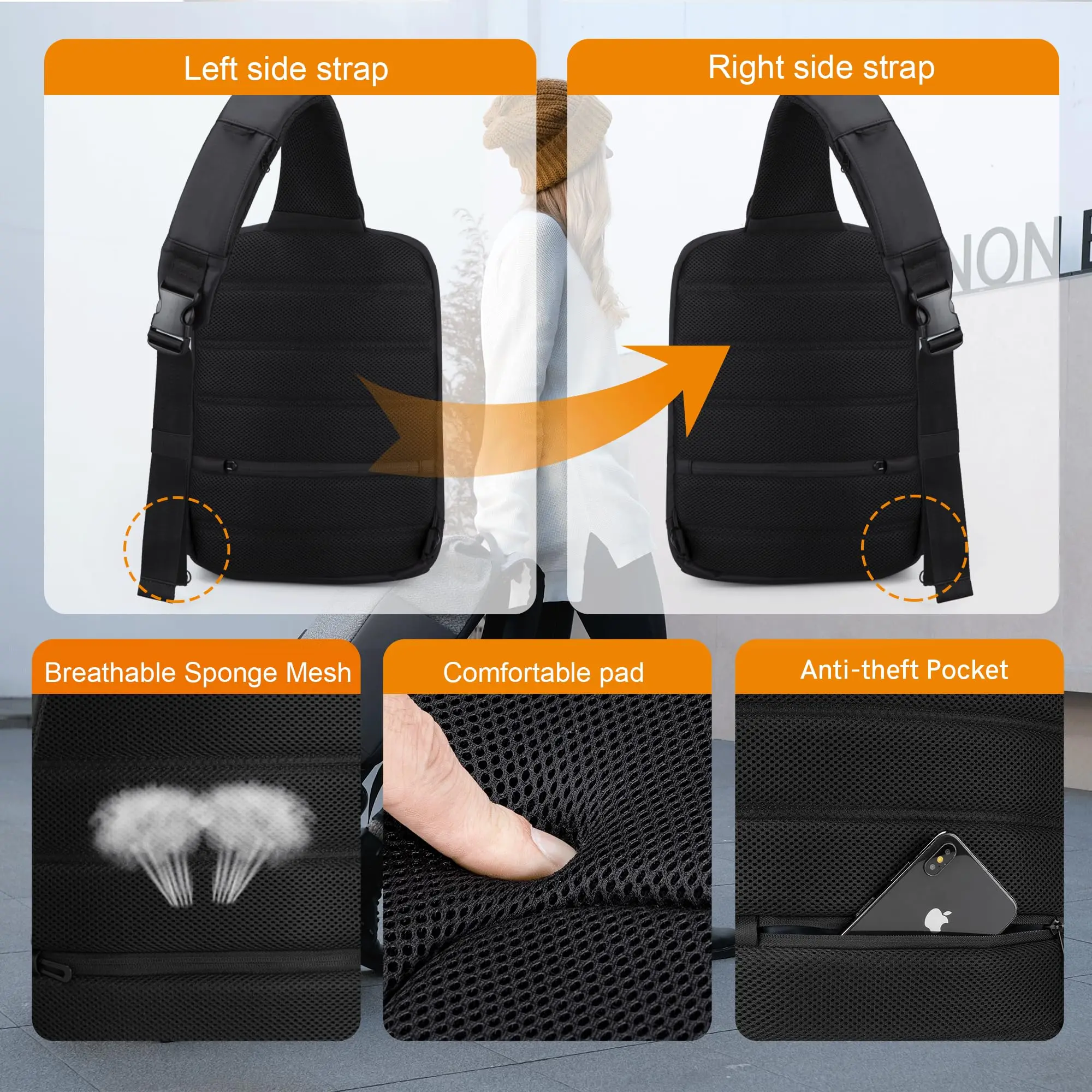 Imagem -06 - Kingsons Bolsas Impermeáveis Atualizadas Bolsas para Laptop de Ombro Único Uso Diário para Adolescentes Bolsas Minimalistas Superiores para Laptop