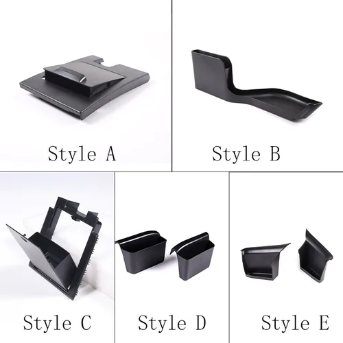 Imagen 2 del producto Para Ford Ranger T7 T8 2015-21 ABS negro salpicadero de coche posición de conducción caja de almacenamiento de fusibles caja de almacenamiento oculta embellecedor accesorios de coche