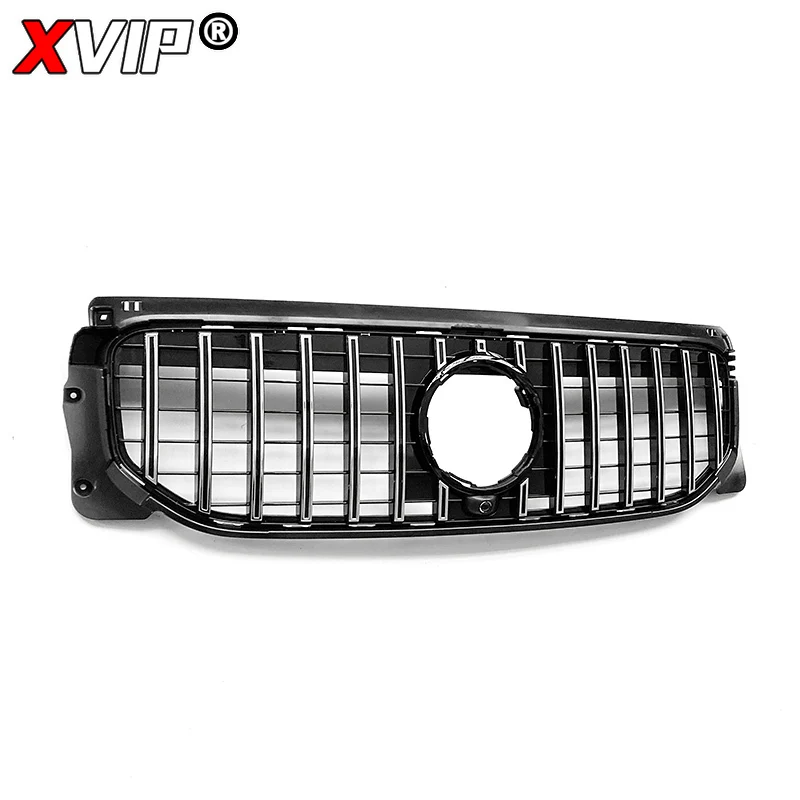 XVIP Chrome Silver Diamonds Style Racing Grille für Mercedes Benz GLB-Klasse X247 GLB250 GLB200 20-23 GTR Style Upper Grille Mesh