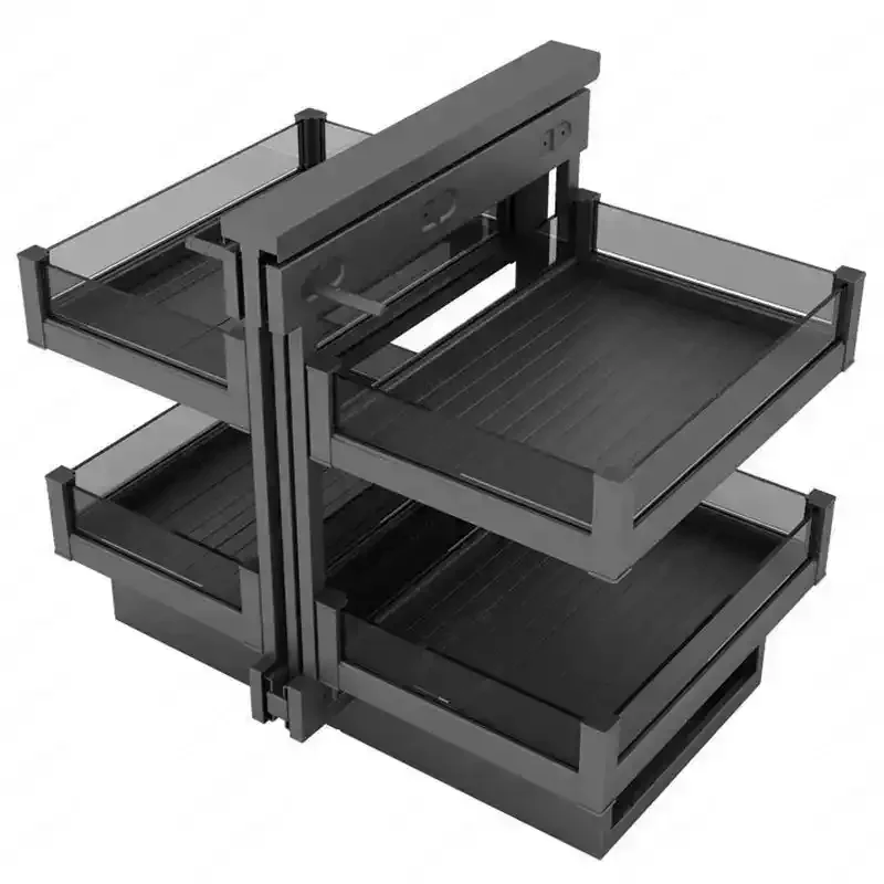 

Угловая корзина для шкафа, полностью открытая, маленький монстр, кухонная корзина для приправ, выдвижной ящик, стеллаж для хранения большой емкости