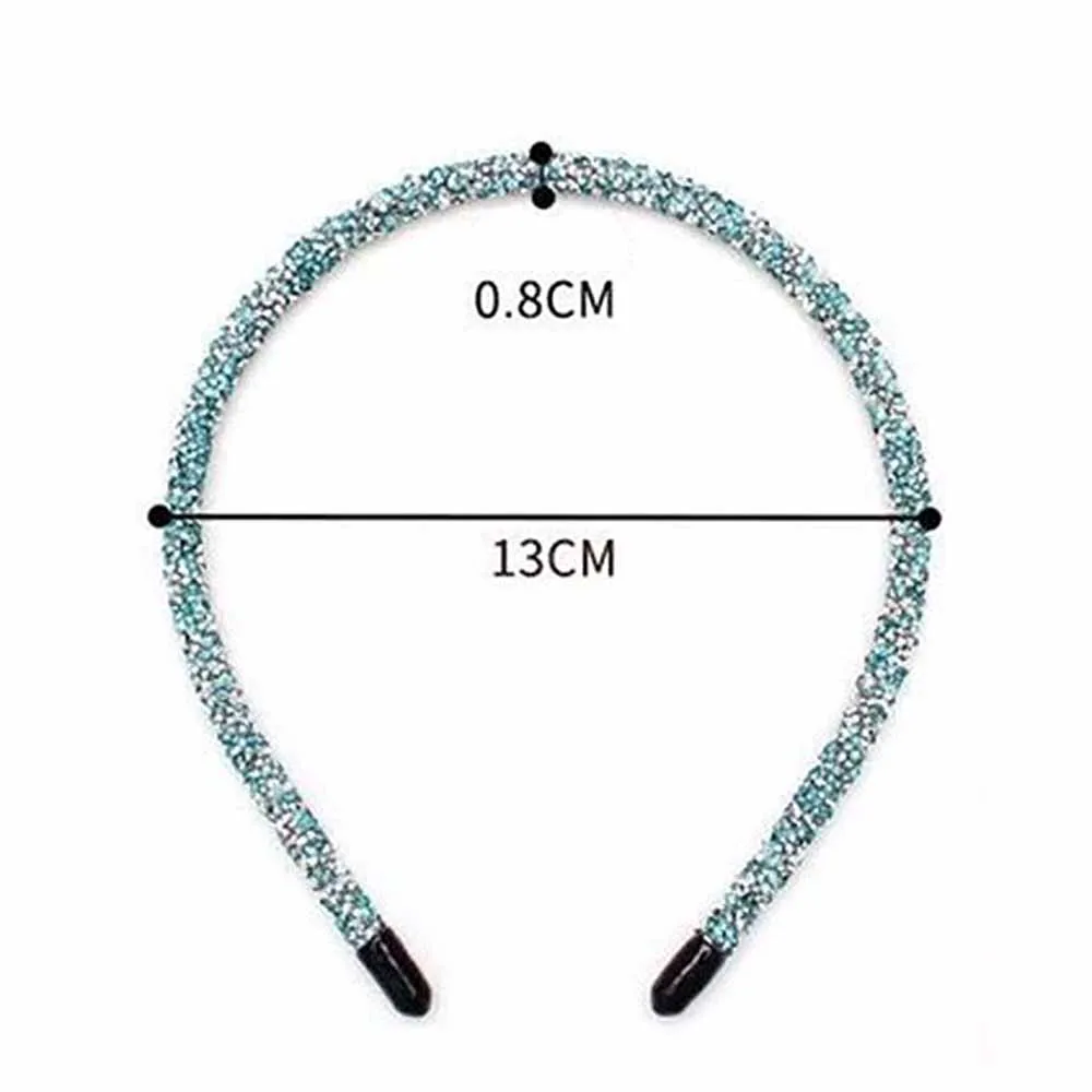 Women Korea Shinny Crystal Rhinestone Headwear Headband Headhoop Hairband Beads Bezel