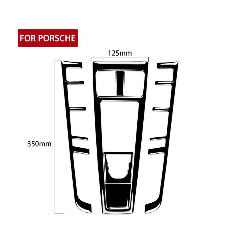 Aksesori Pengganti 3 Buah T-Top-Rated untuk Porsche Macan 2014-2021 Aksesori Mobil Set Panel Persneling Interior Stik Dekoratif