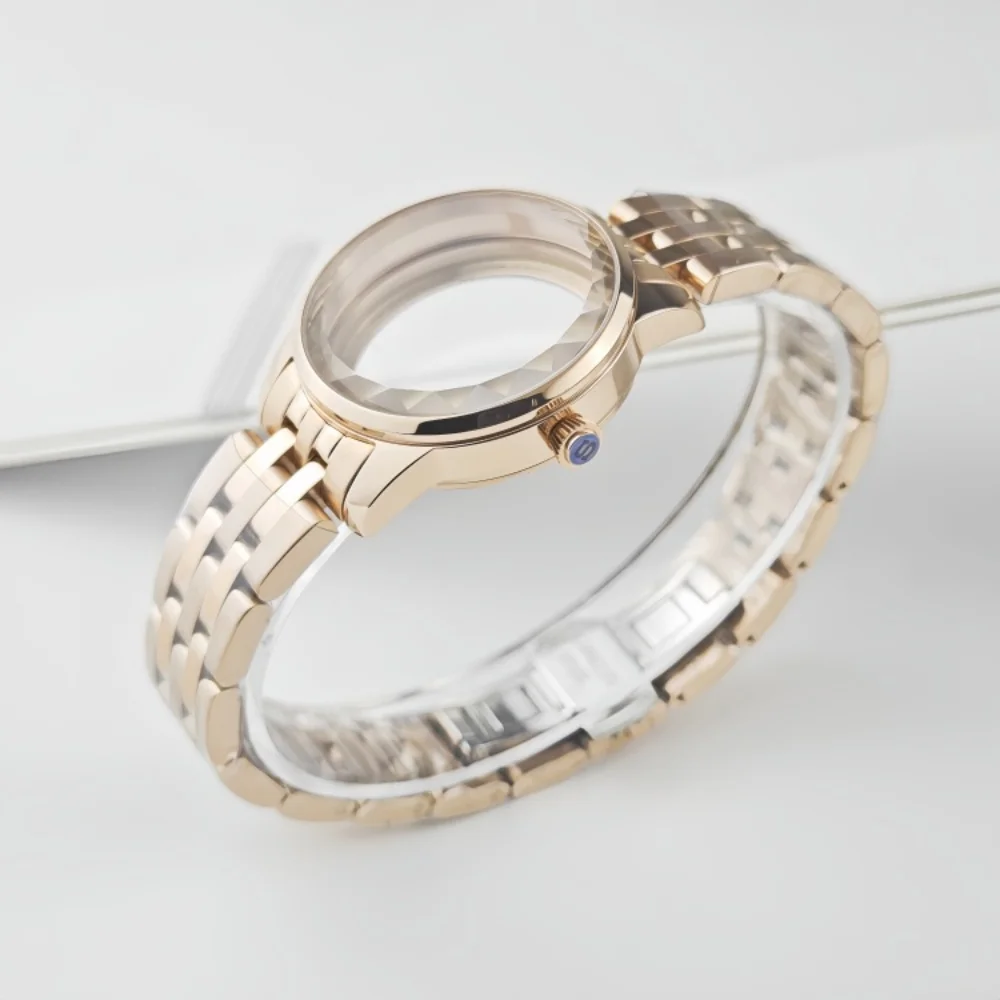 33 مللي متر كوكتيل سيدة ساعة مناسبة ل Seiko Presage NH35/36/34/4R الحركة التلقائية دفعة زهرة الدانتيل حزام زجاجي أجزاء