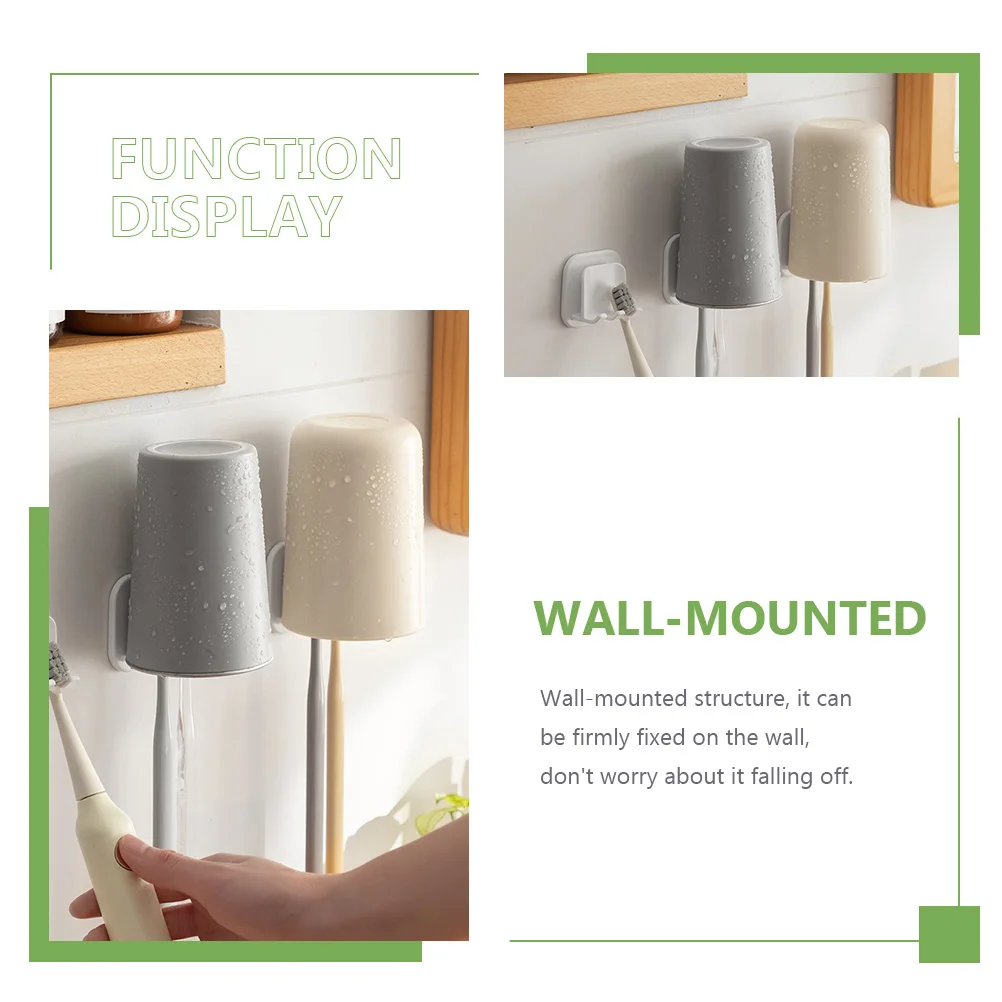 3 шт. держатели для хранения зубных щеток, держатели для чашек, гигиеническая настенная жидкость для полоскания рта 3 шт. держатели для хранения зубных щеток, держатели для чашек, гигиеническая настенная жидкость для полоскания рта