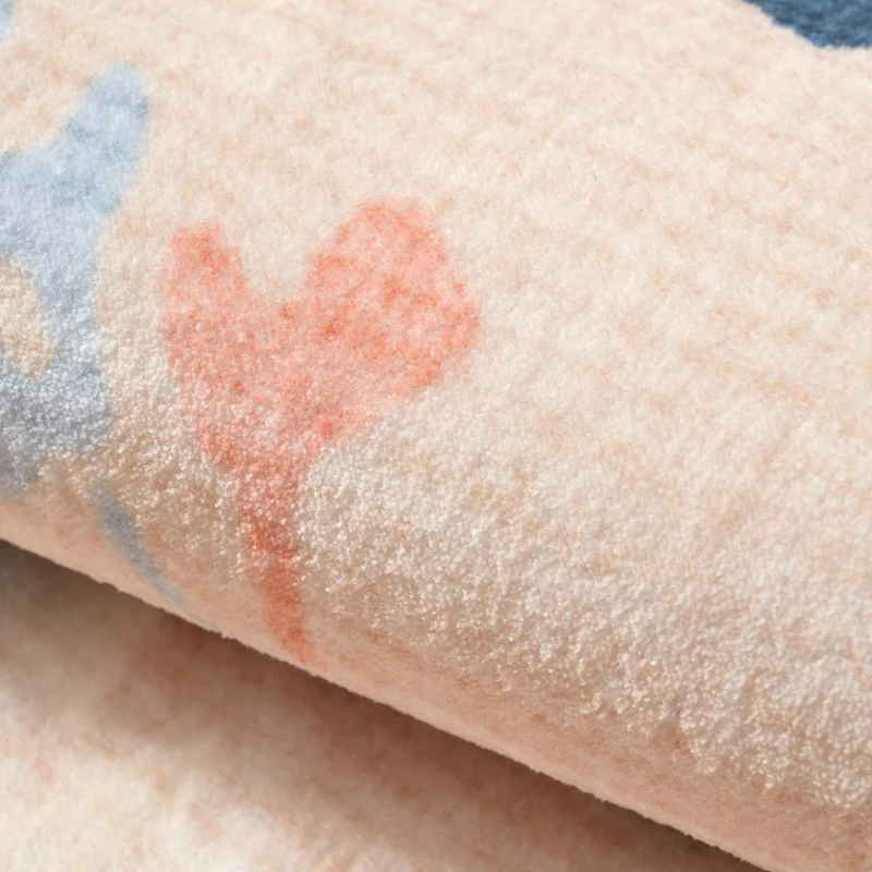 Dopamine Color Carpets for Living Room Irregular Shapes Bedroom Decor Plush Carpet Washable Bedside Floor Mat Cloakroom Soft Rug