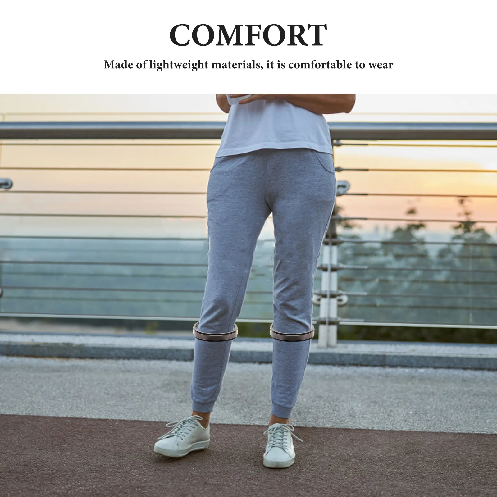 2 أزواج السراويل العاكسة كليب لراكبي الدراجات وضوح عالية الدراجات أربطة السلامة آمنة بانت الساقين ركوب الدراجة في الهواء الطلق مغامرة