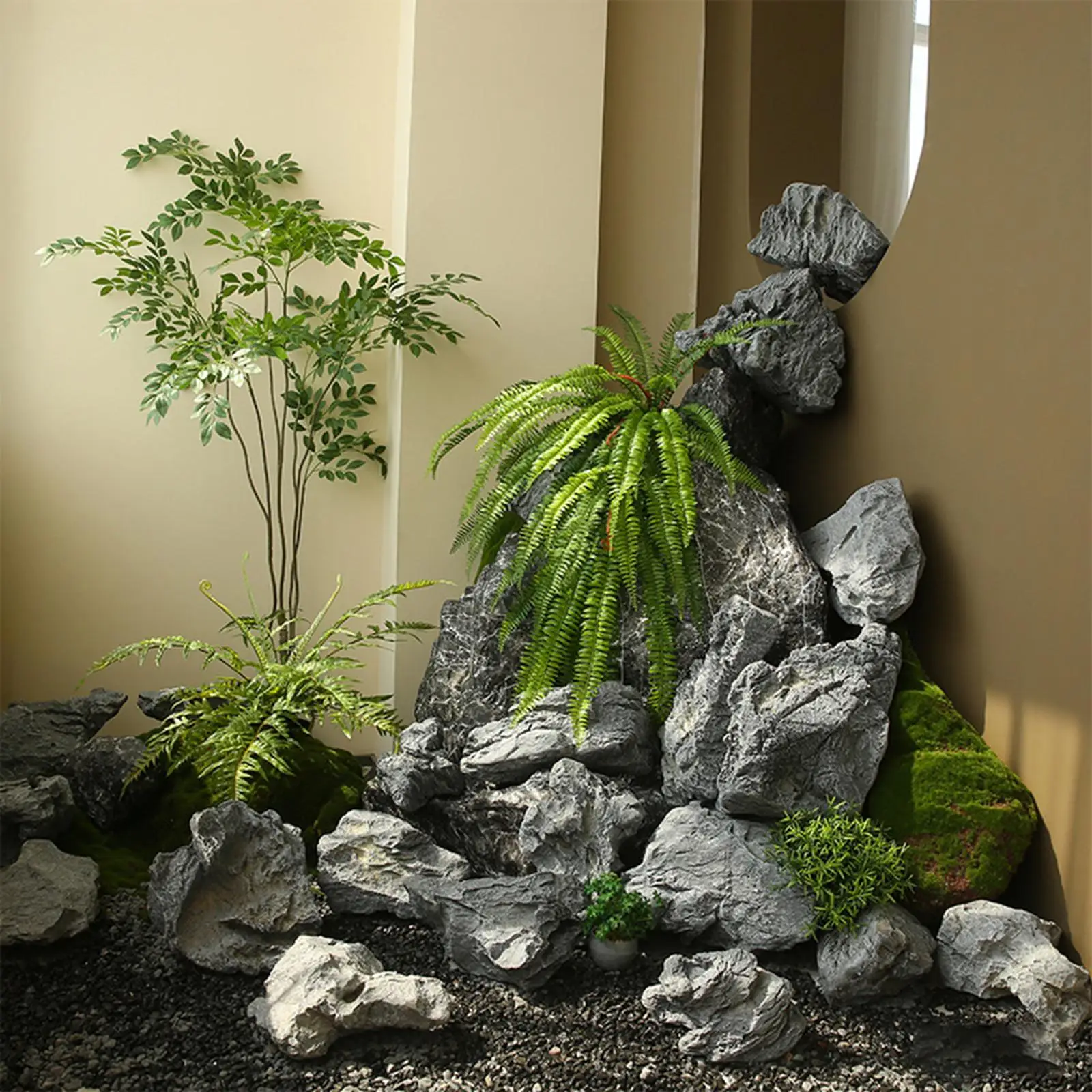 Artificial Landscape Rock Versatile Simulated Stone Garden Indoor Yard Outdoor Patio Sculpture Pond Park Decorative Foam Stone