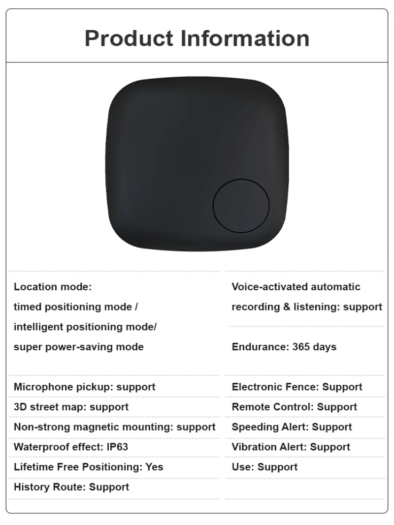 Gps Global Tracking Tracker Lost Reminder Wireless Anti-lost Alarm Locator Smart Real-time Stealth