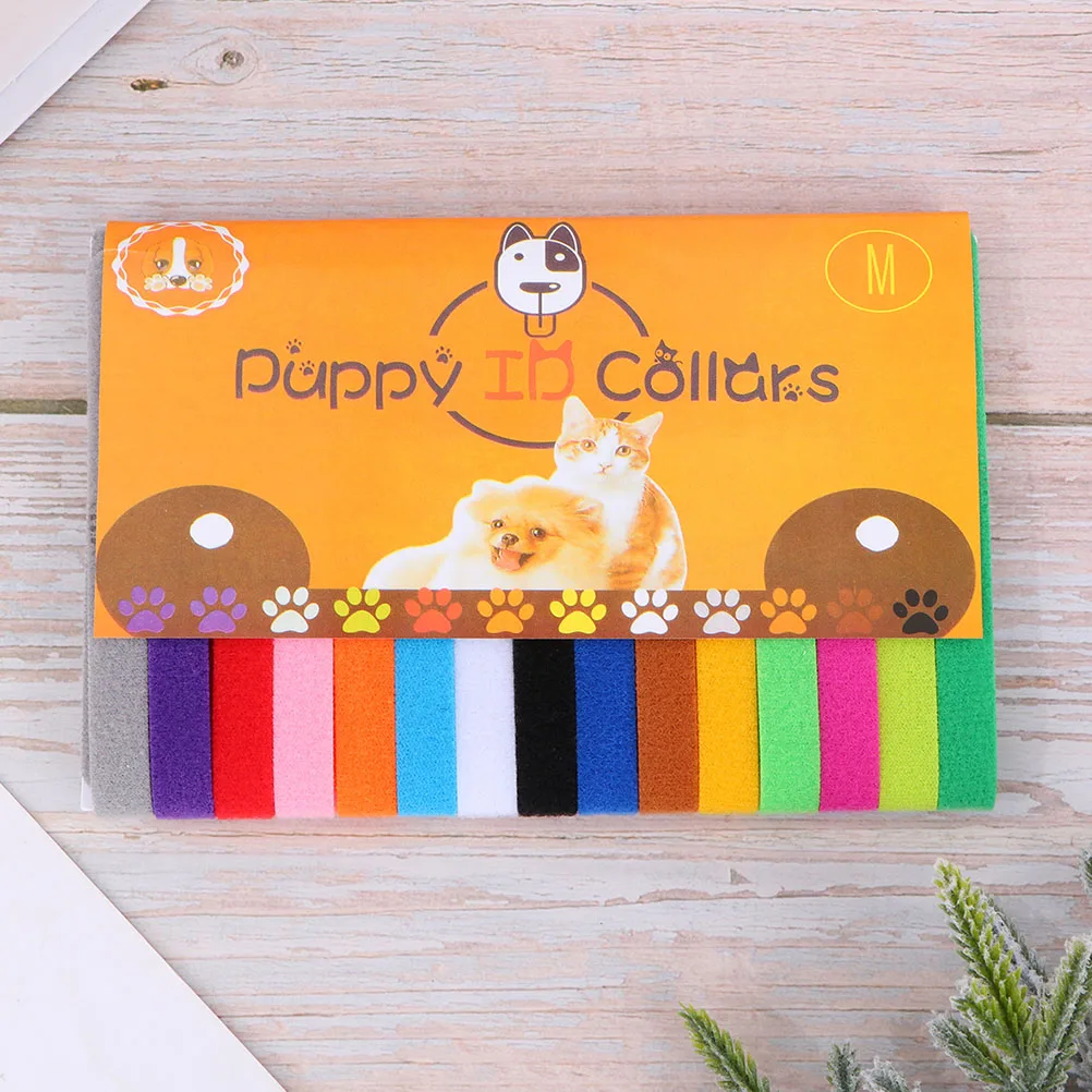 

15 Pcs Puppy Kitten Identification Collars Adjustable Soft Nylon Pet Neck Dog Cat Whelping Accessories Non Itchy Comfortable