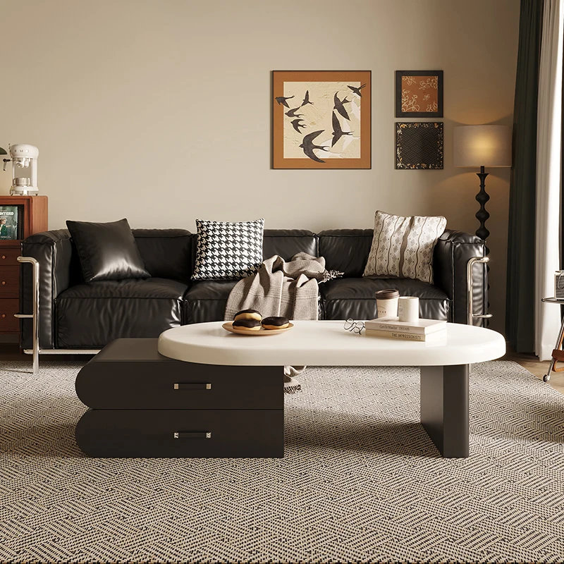 

Storage Simple Coffee Tables Modern Luxury Premium Aesthetic Unique Coffee Tables Minimalist Glamour Table Basse Furniture