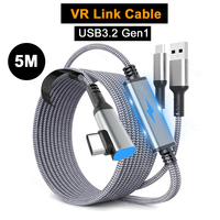 Universal USB3.2 Gen1 VR Link Cable for Meta Quest 3S, Quest 3 PICO 4 VR Headset Fast Charging Data Transfer Cord Accessories