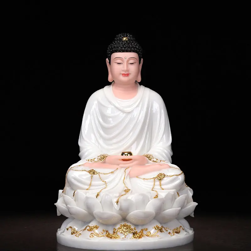 XL Amitabha Buddha statue, Medicine, Sakyamuni Buddha statue, marble stone carving, Sanbao Buddha household