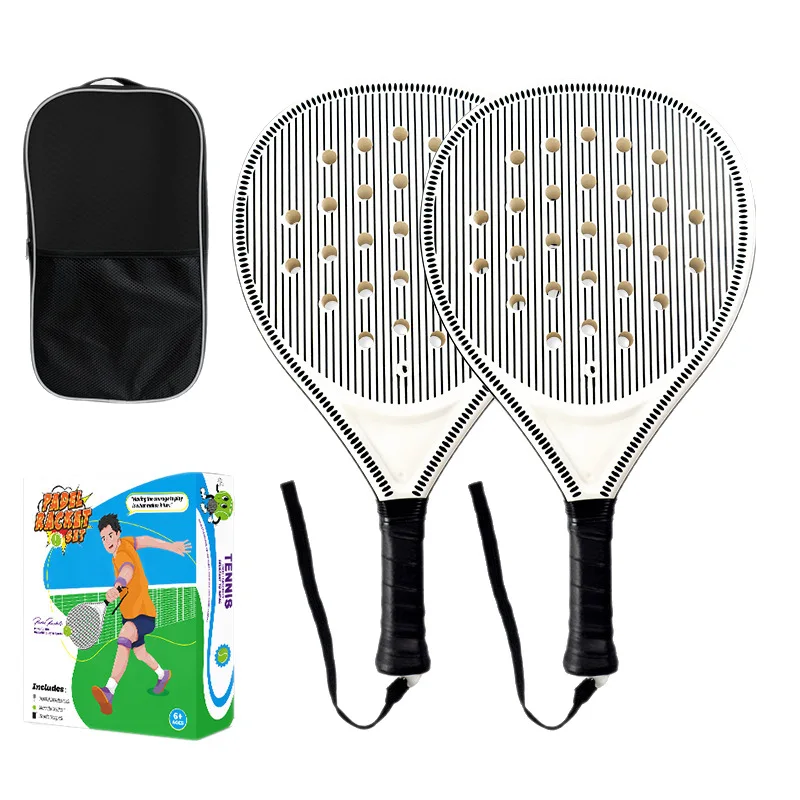 NEW Padel Tennis Rackets Lightweight Beach Tennis ABS with Non-Slip Grip and Highly Elastic String Outdoor Family Sports Racket