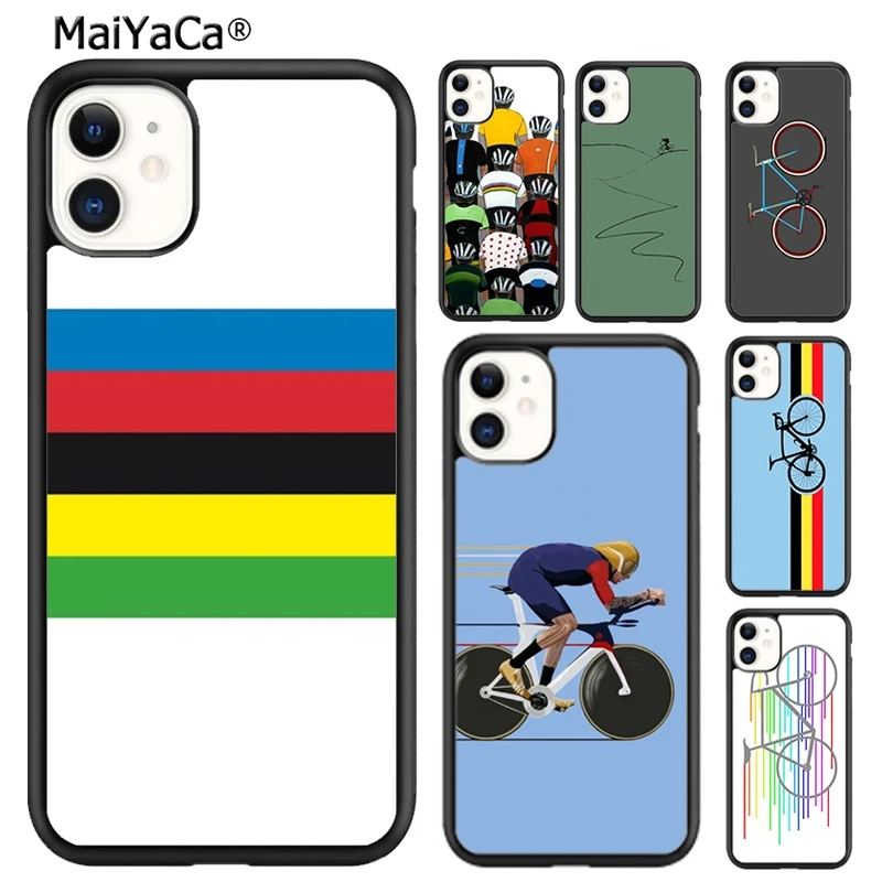 Mountain Bike Cycling art Phone Case For iPhone 16 15 14 plus XR XS 11 12 13 pro max Shell Cover coque