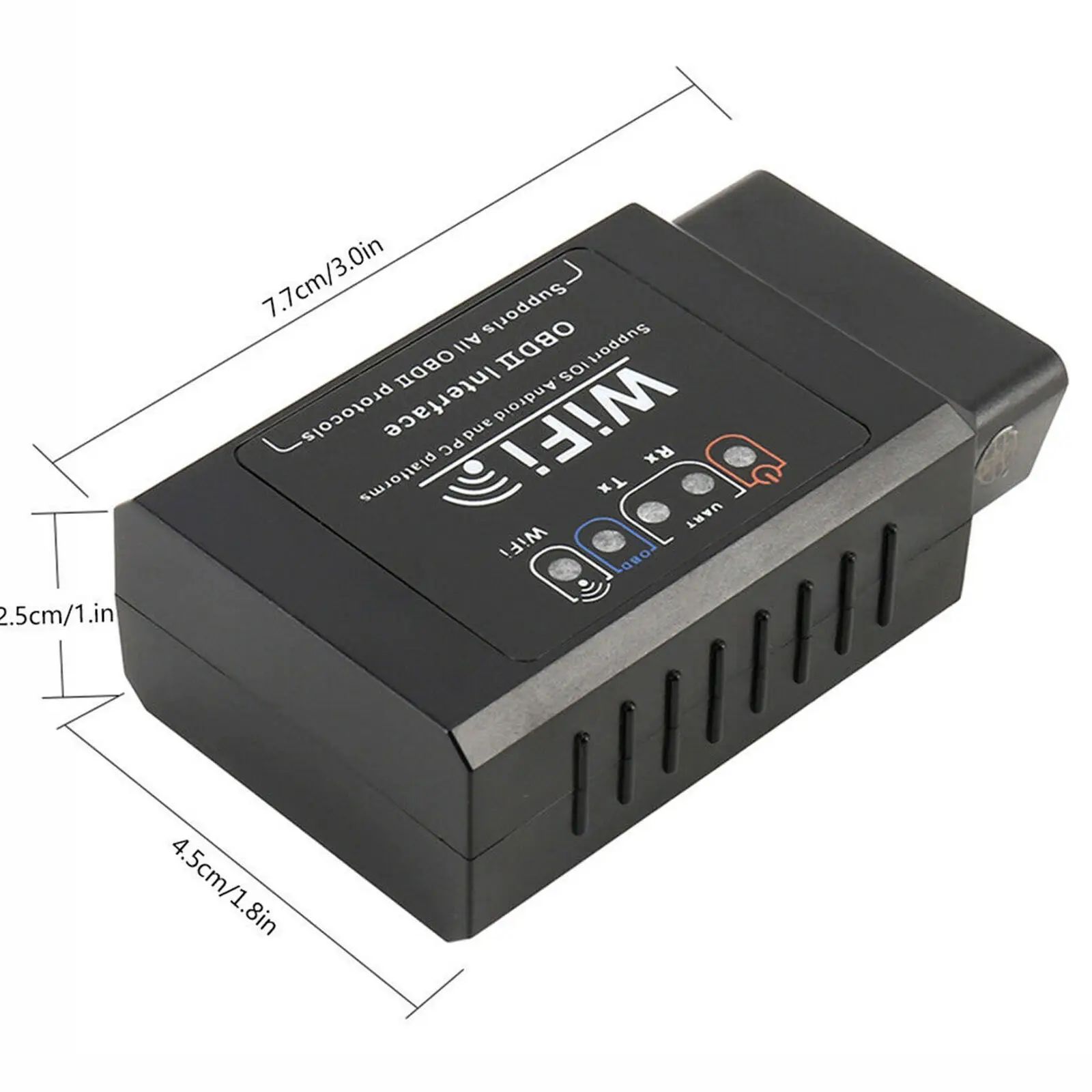 Мини ELM327 WIFI OBD2 OBDII сканер инструмент для SAE iOS Android Windows символические автомобильные аксессуары