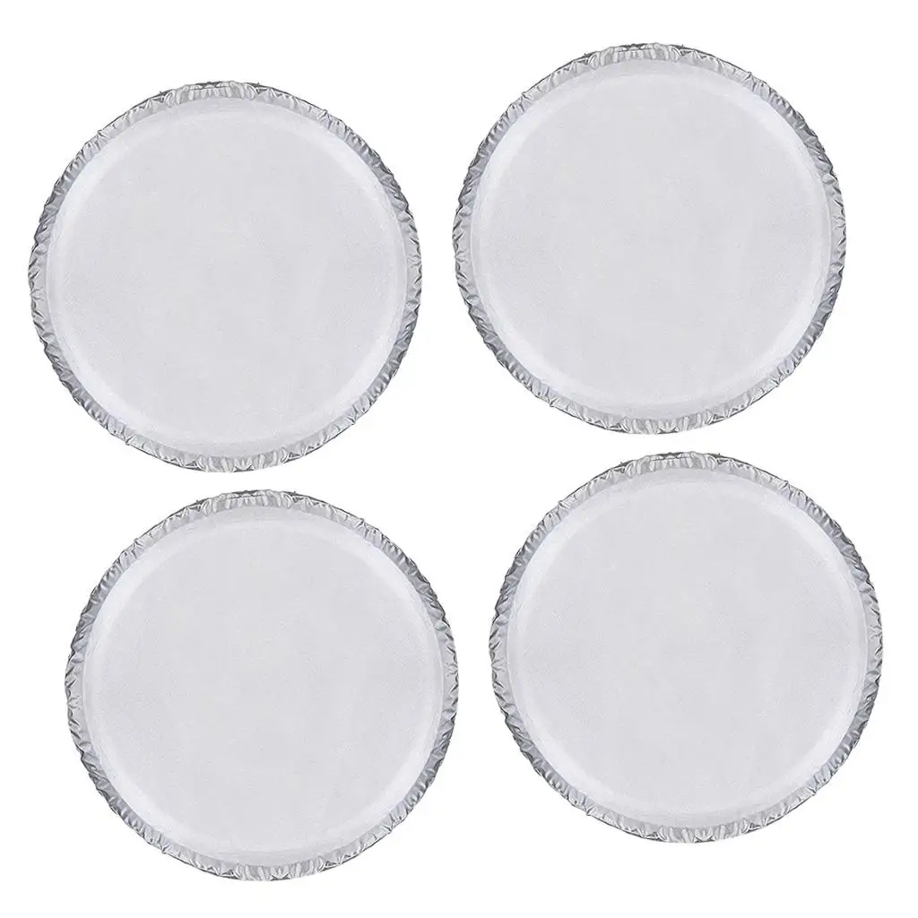 Waterproof Trailer Tire Covers Set of 4 Elastic Wheel Protectors Universal Dustproof Car Wheel Cover for RV Motorhome 24-26 Inch