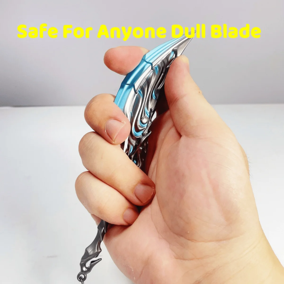 Valorant – épée Katana en métal flamme de 6.3 pouces, couteau Ninja, sabre Katana japonais, sabre de samouraï Original, accessoires de Cosplay, jouet accessoire